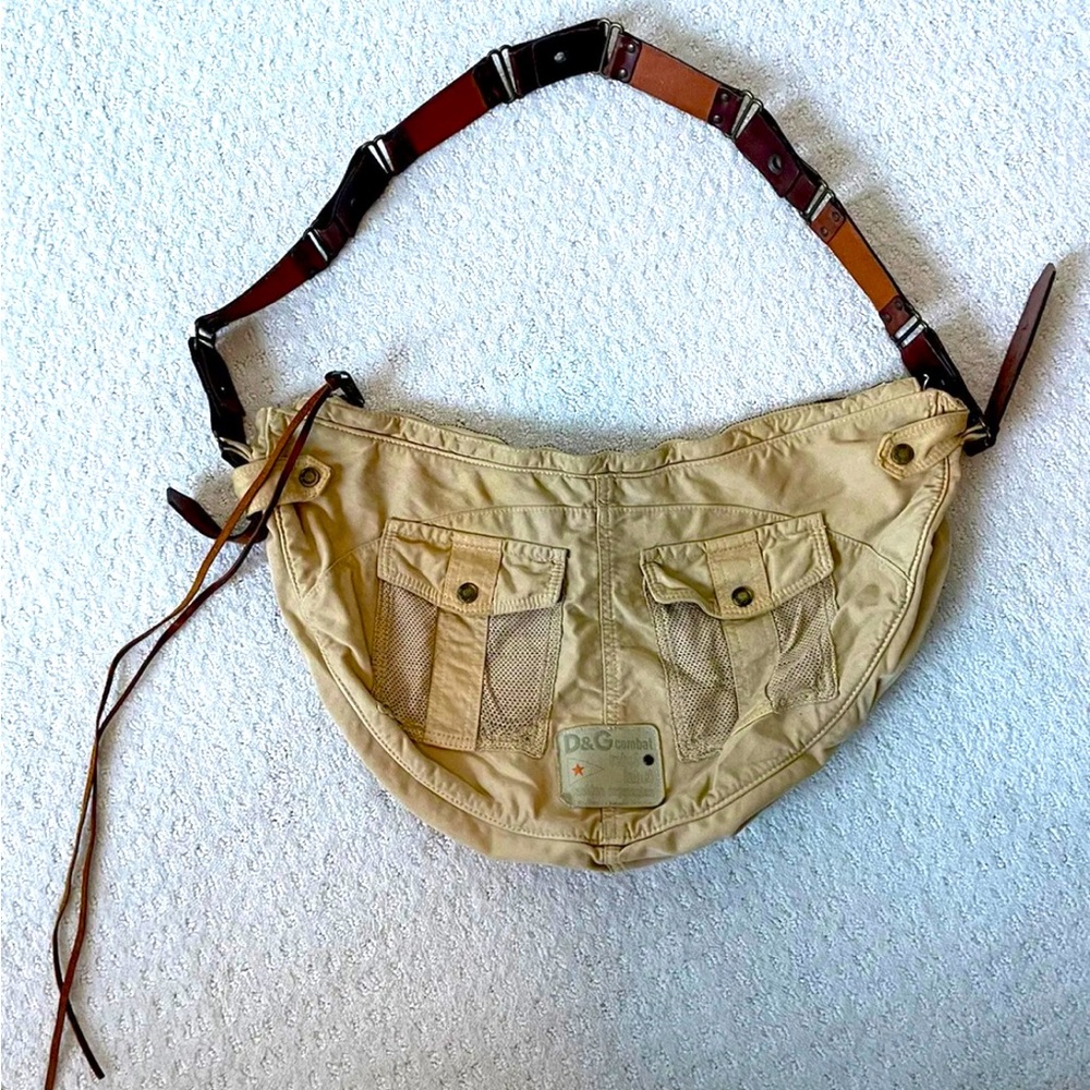 RARE Dolce & Gabbana D&G Vintage Cargo Bag